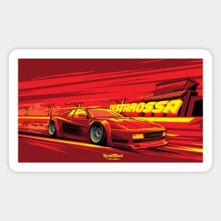 Testarossa Red theme Sticker